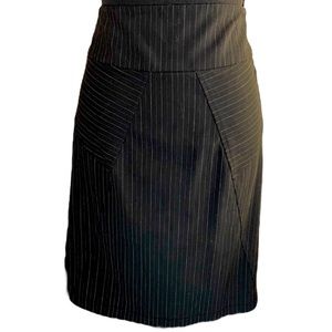 Club Monoco | Black Pinstriped Skirt